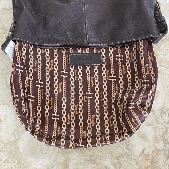 Tignanello Brown Leather Hobo Shoulder Bag - Picture 11 of 14
